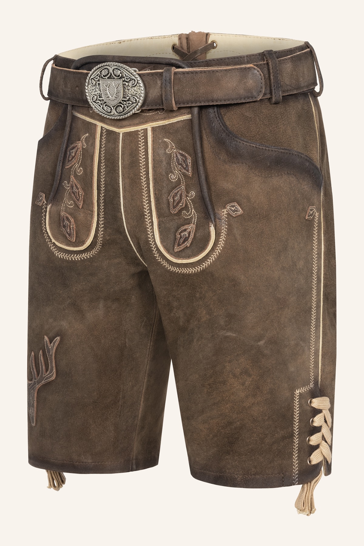 Lederhose Werner mit Gürtel