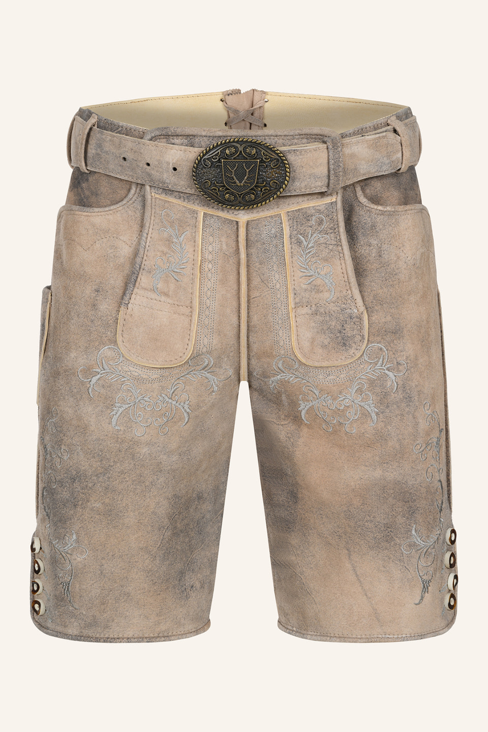 Lederhose Delio mit Gürtel