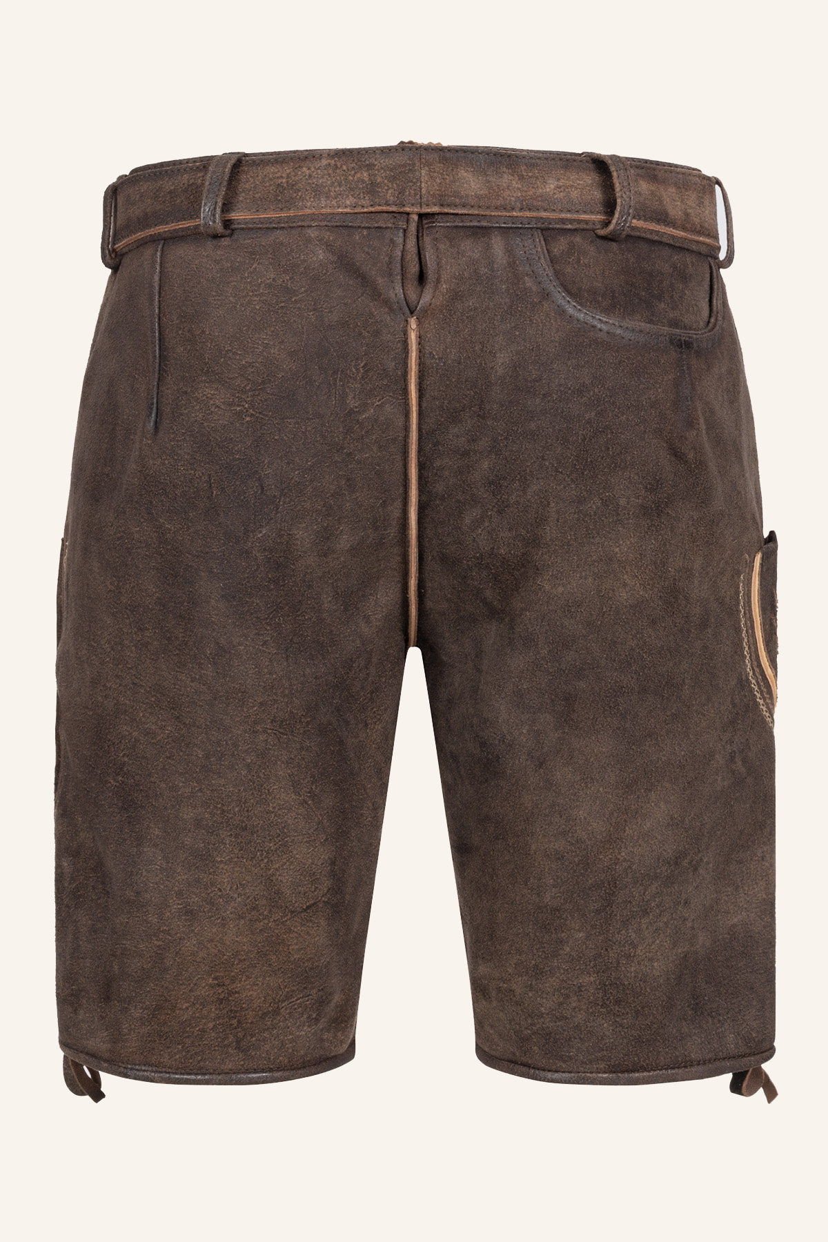 Lederhose Roger mit Gürtel
