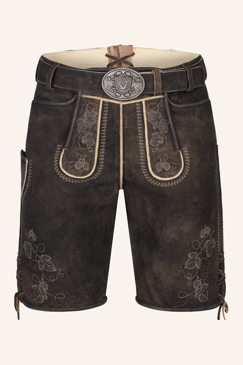 Lederhose Nikolas mit Gürtel