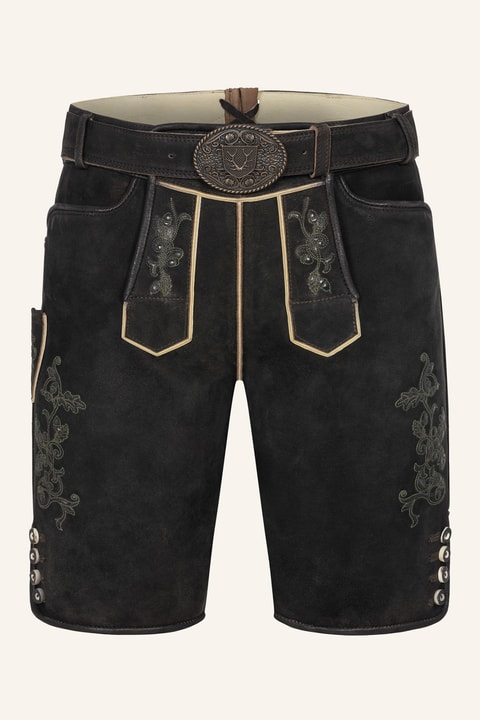 Lederhose Caelius mit Gürtel