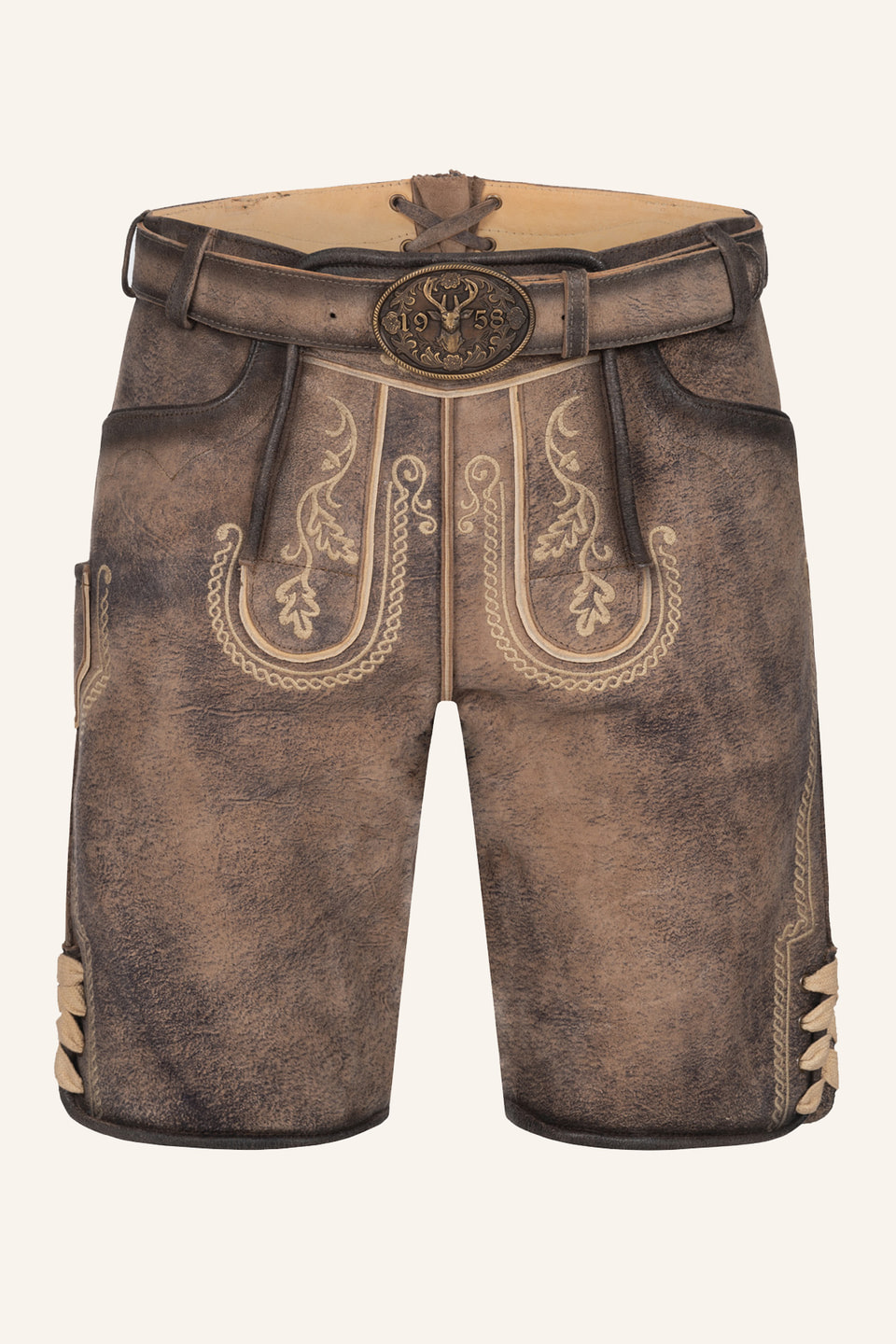 Lederhose Magnus mit Gürtel