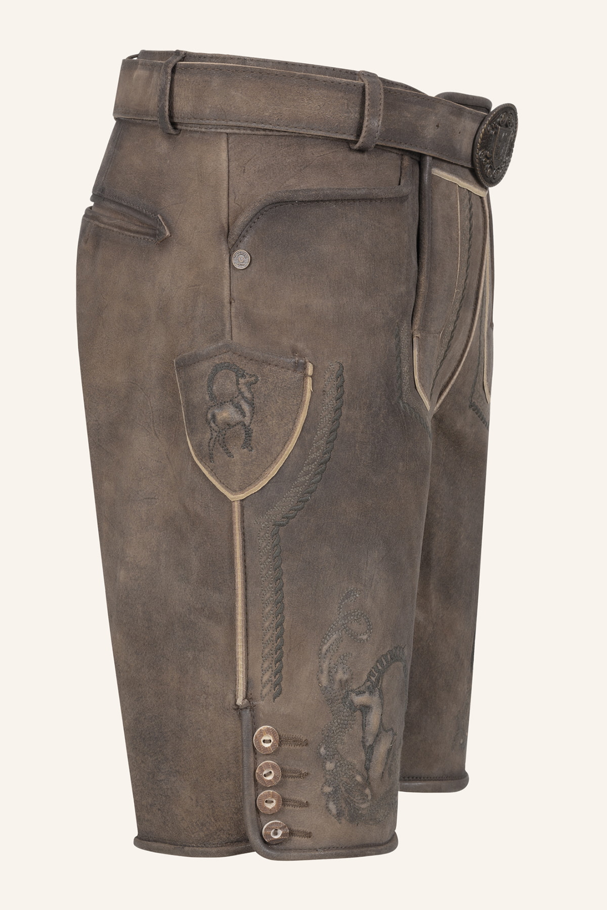 Lederhose Ilian mit Gürtel