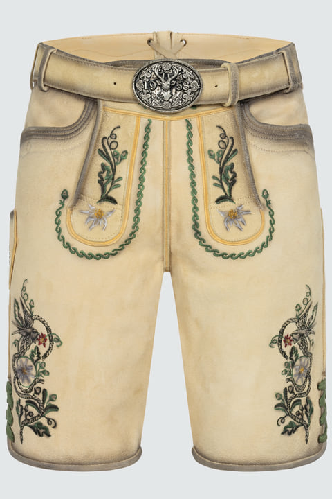 Lederhose Darian mit Gürtel