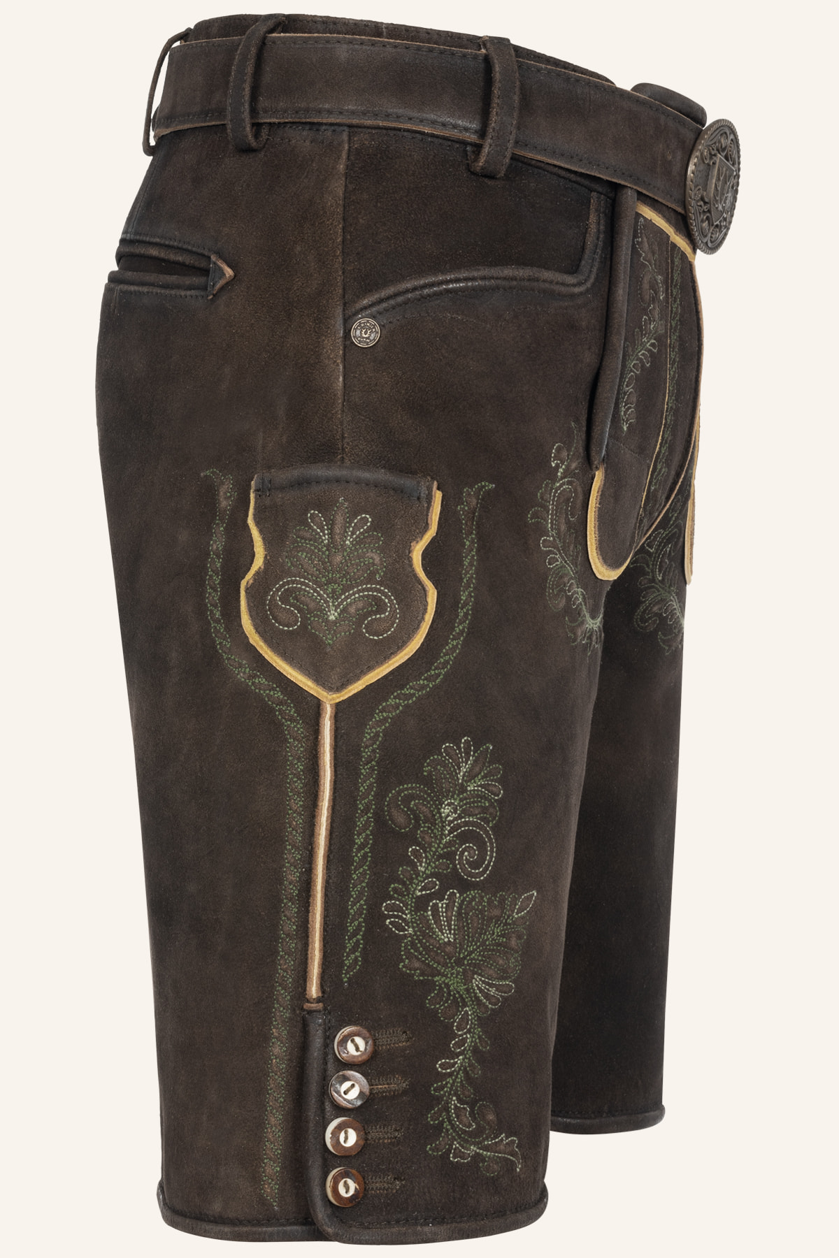 Lederhose Brandon mit Gürtel