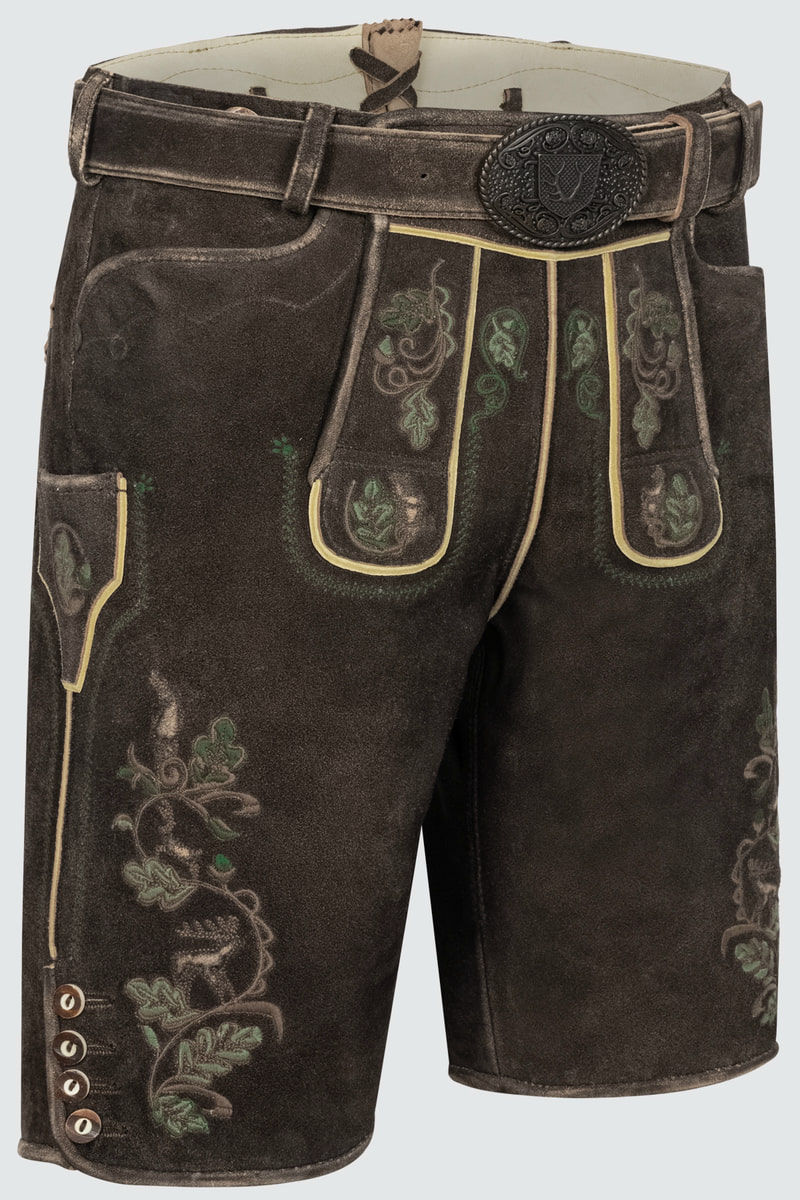 Lederhose Adreon mit Gürtel