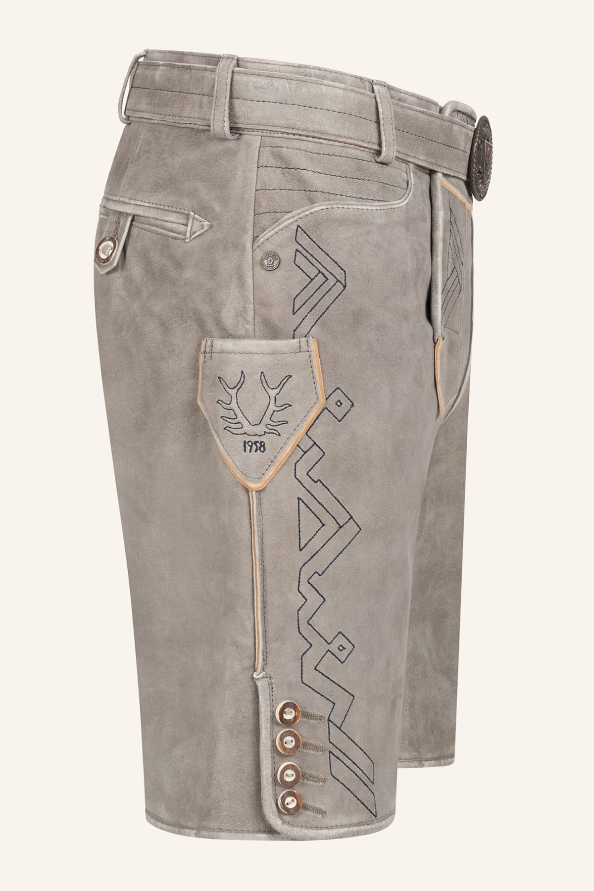 Lederhose Xilas mit Gürtel
