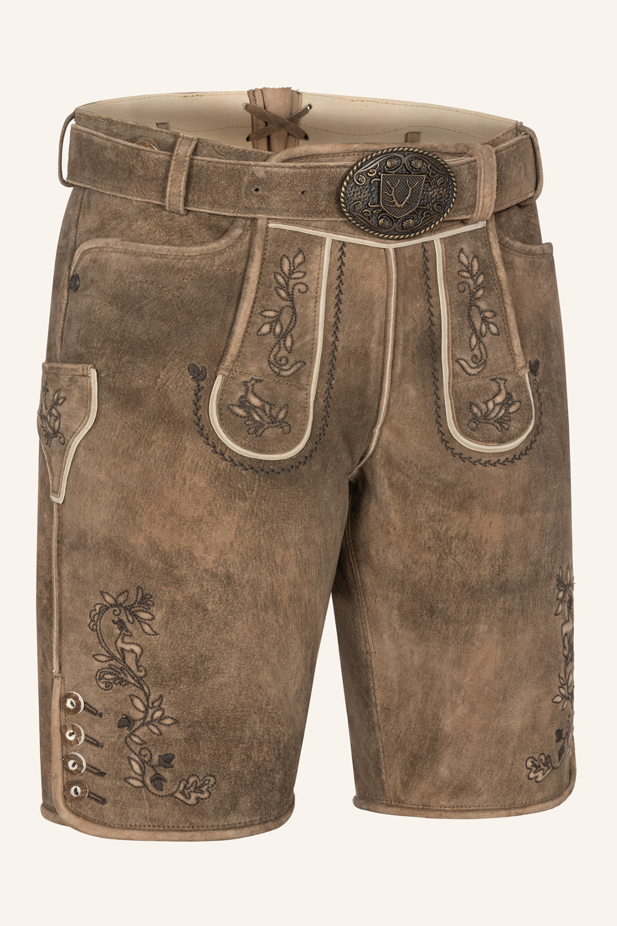 Lederhose Corentin mit Gürtel