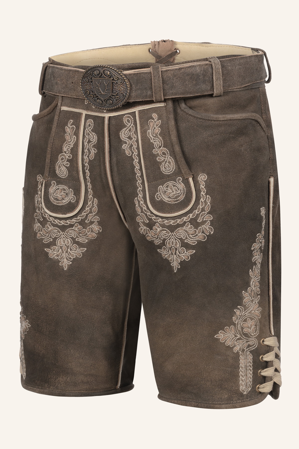 Lederhose Olias mit Gürtel
