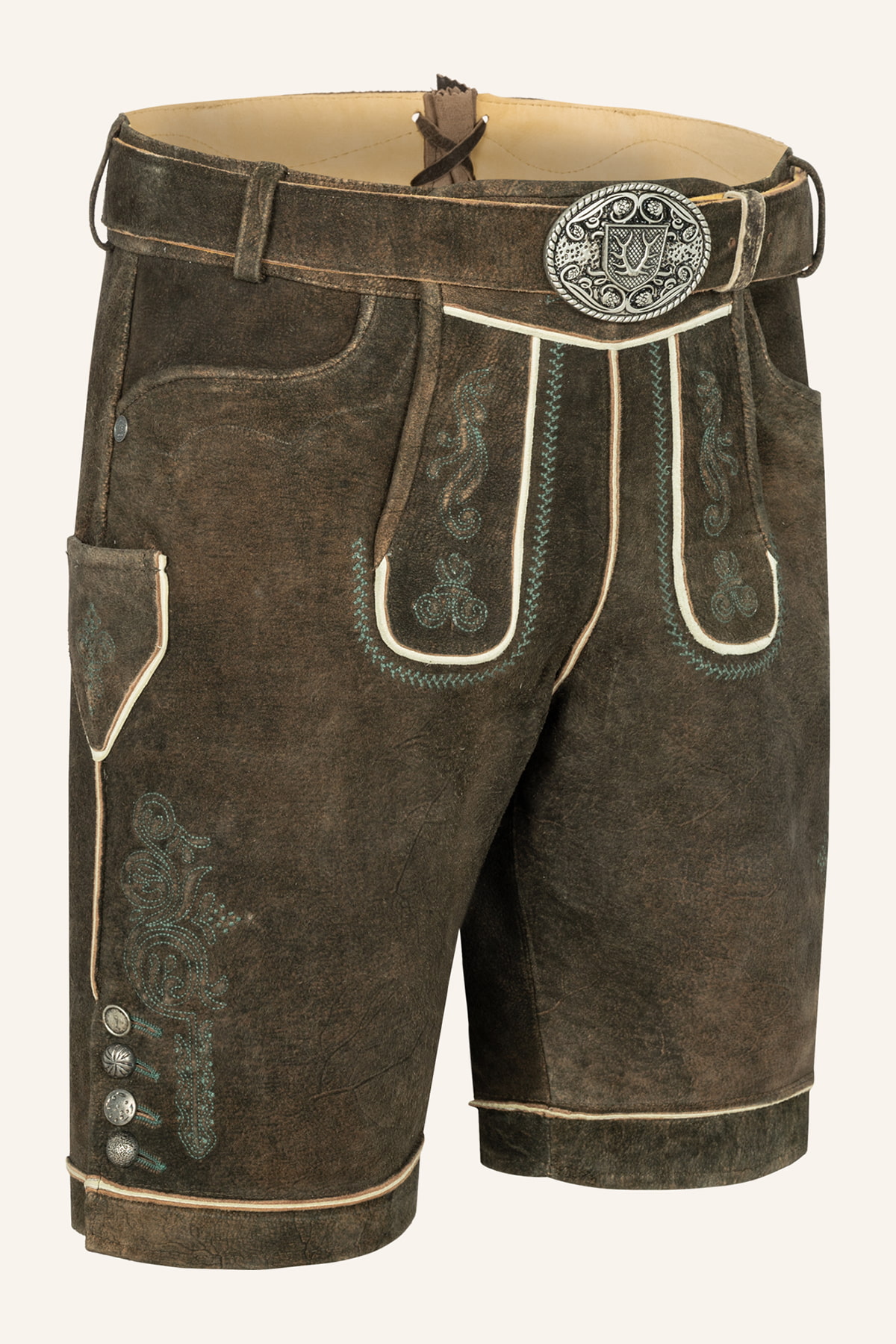 Lederhose Jayden mit Gürtel 