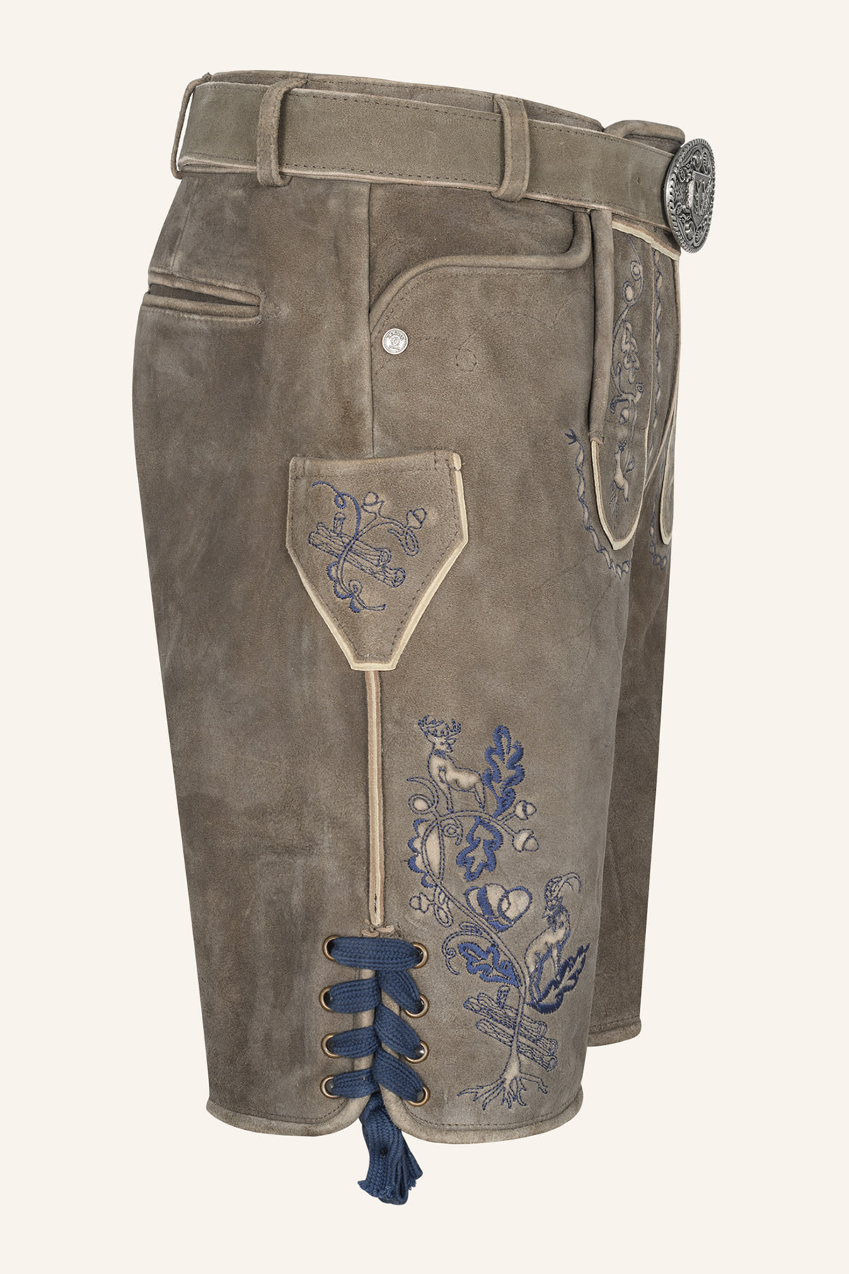 Lederhose Nilio mit Gürtel