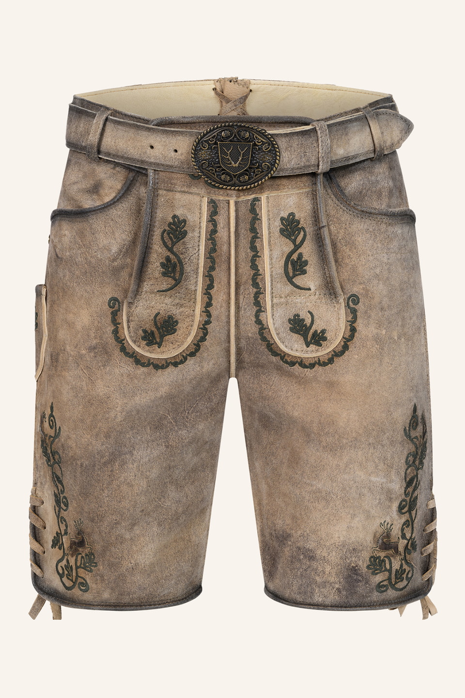 Lederhose Melo mit Gürtel