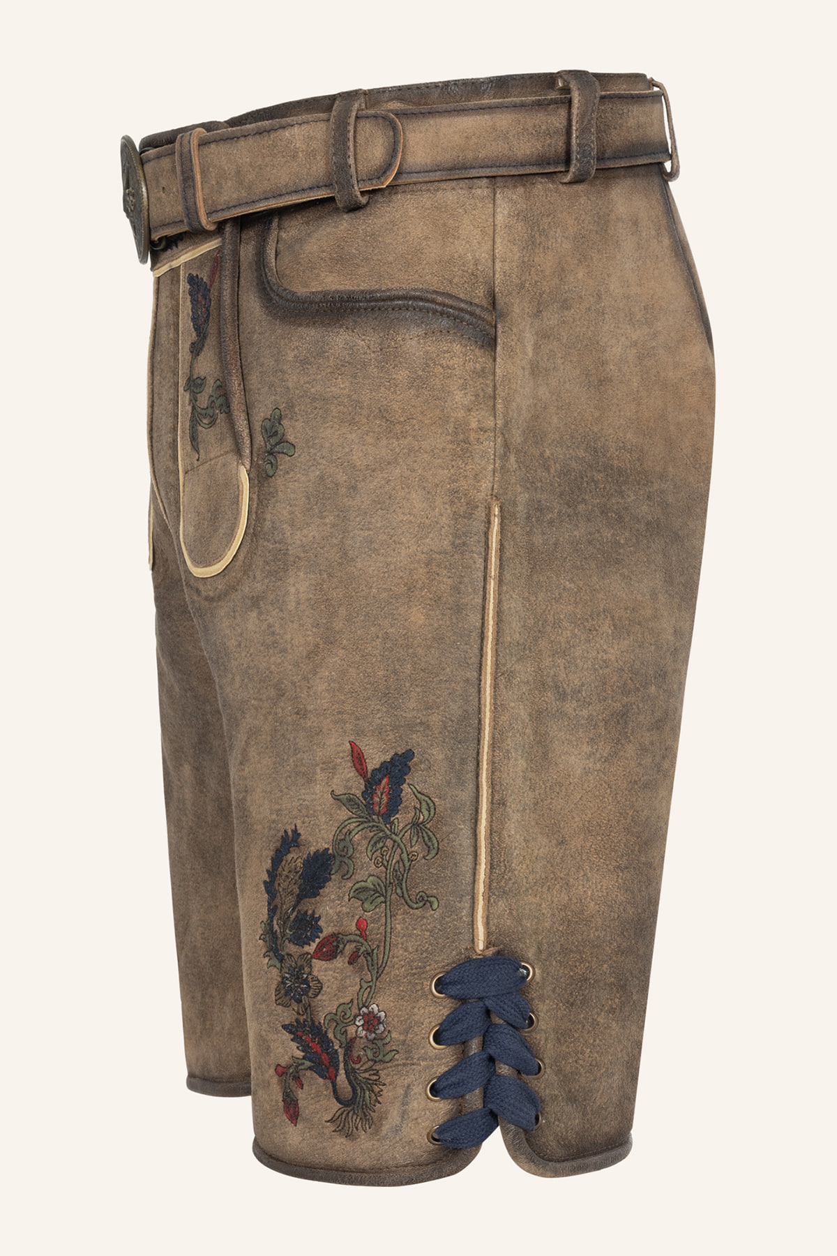 Lederhose Emil mit Gürtel