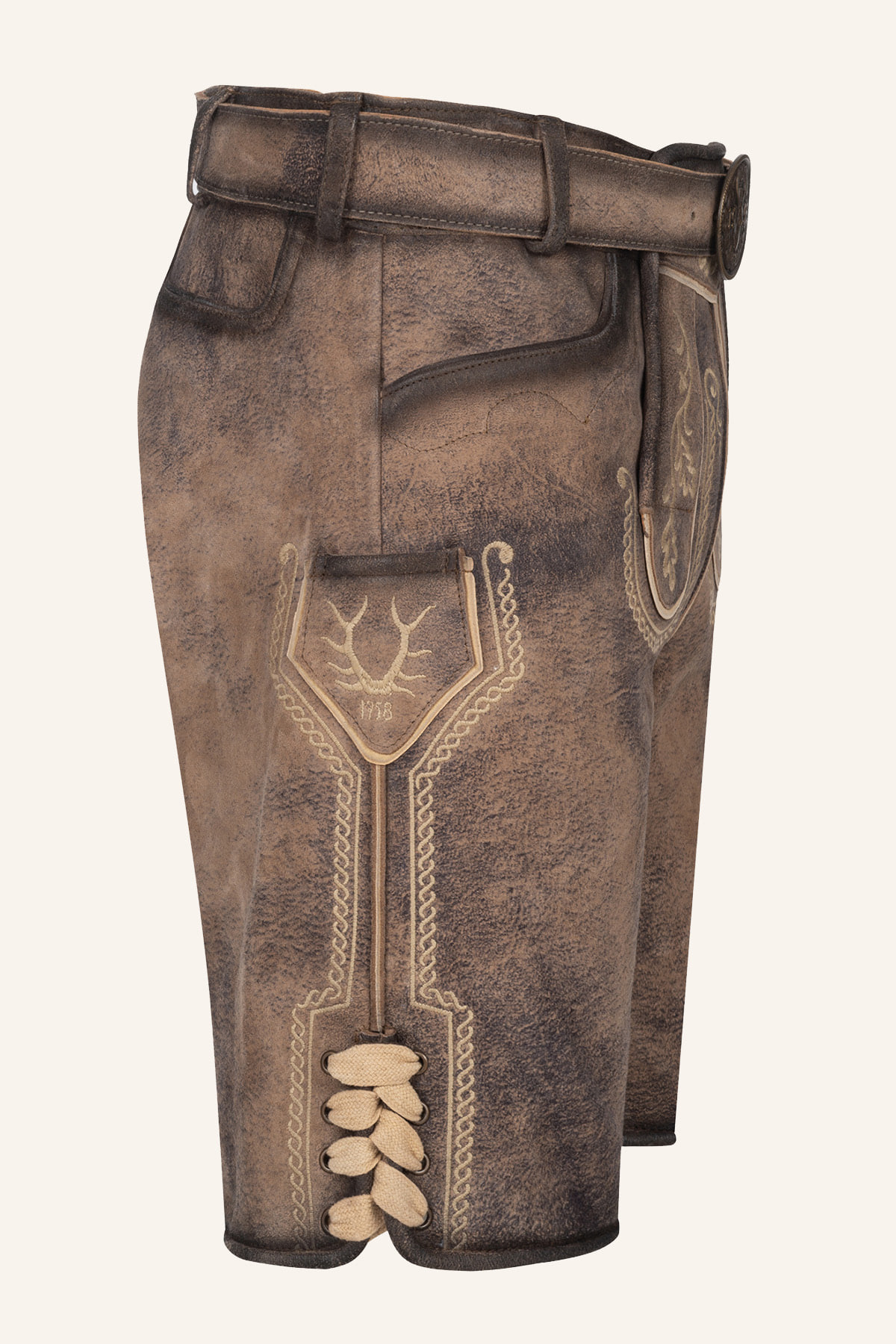 Lederhose Magnus mit Gürtel