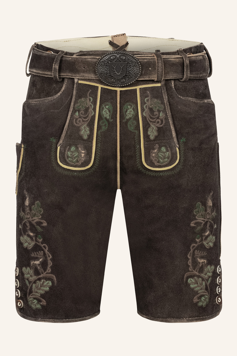 Lederhose Adreon mit Gürtel
