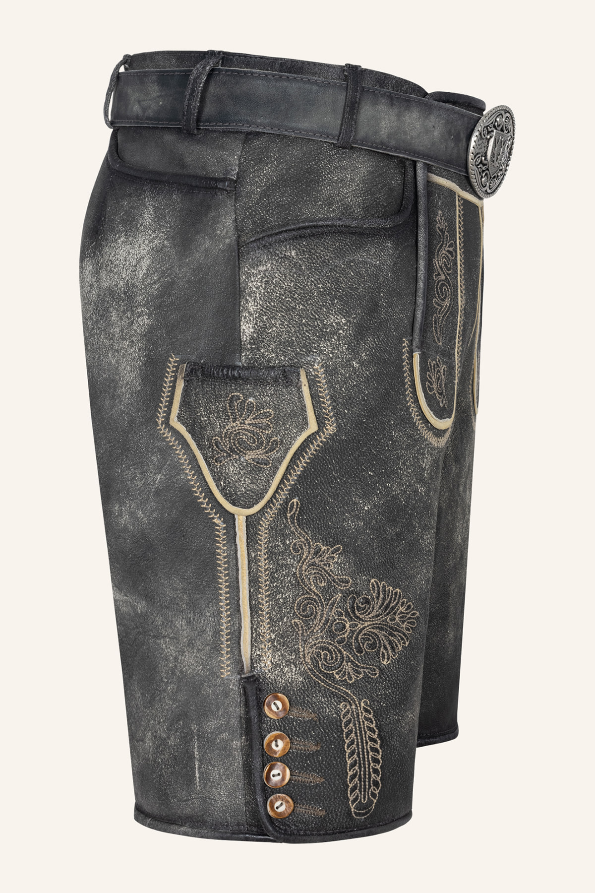 Lederhose Kieran mit Gürtel