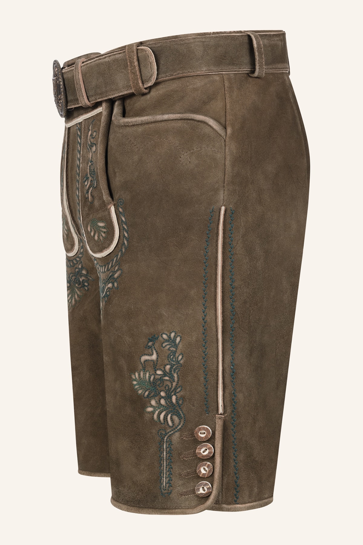Lederhose Cailan mit Gürtel