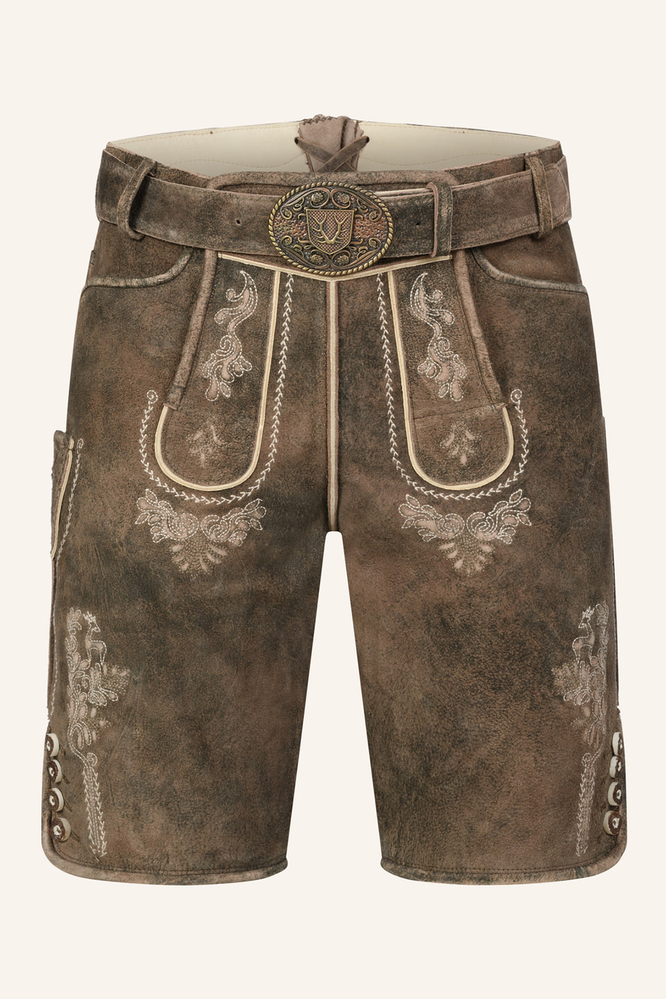 Lederhose Josha mit Gürtel