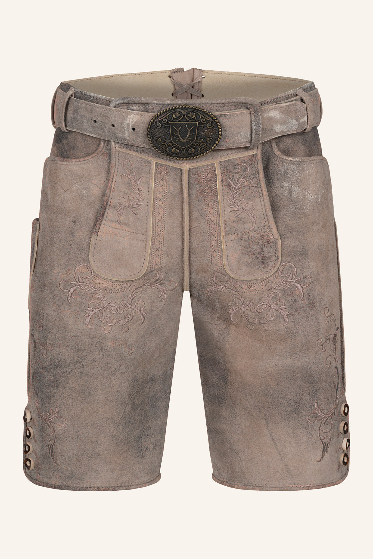 Lederhose Delio mit Gürtel