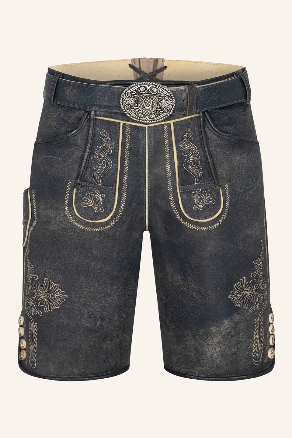 Lederhose Austin mit Gürtel