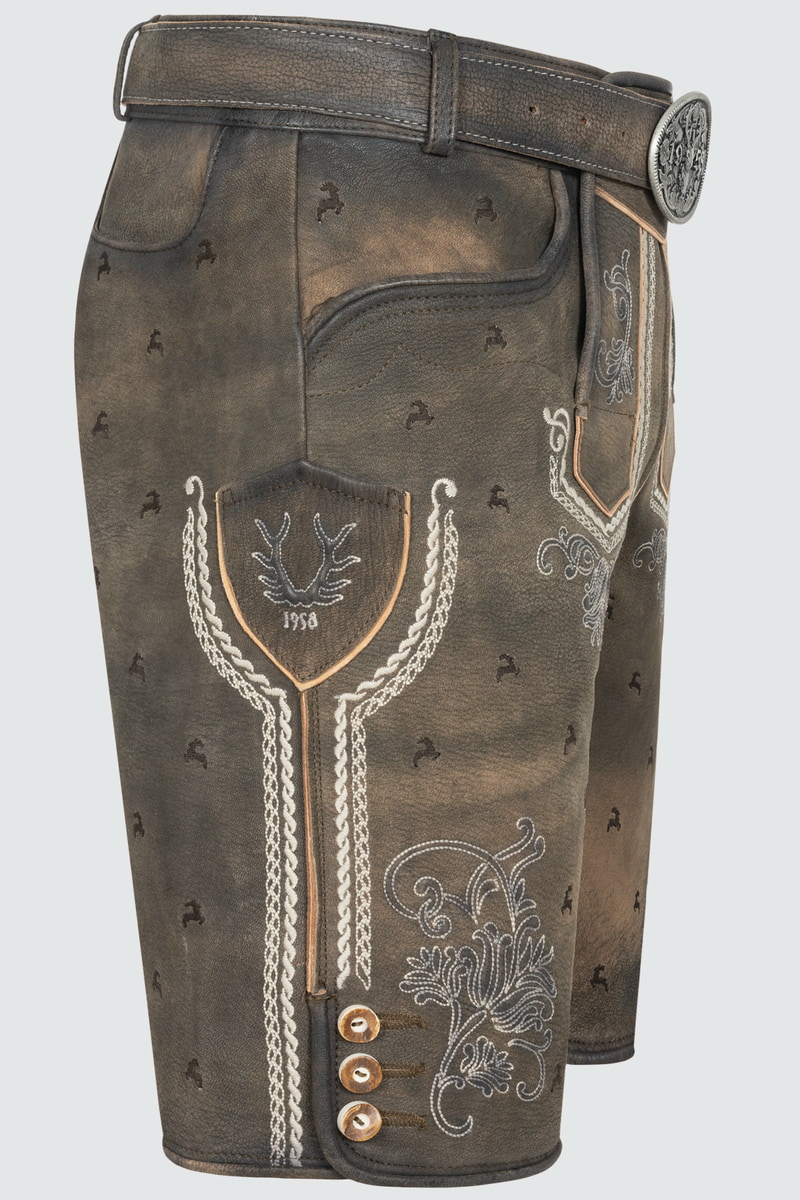 Lederhose Lukas mit Gürtel