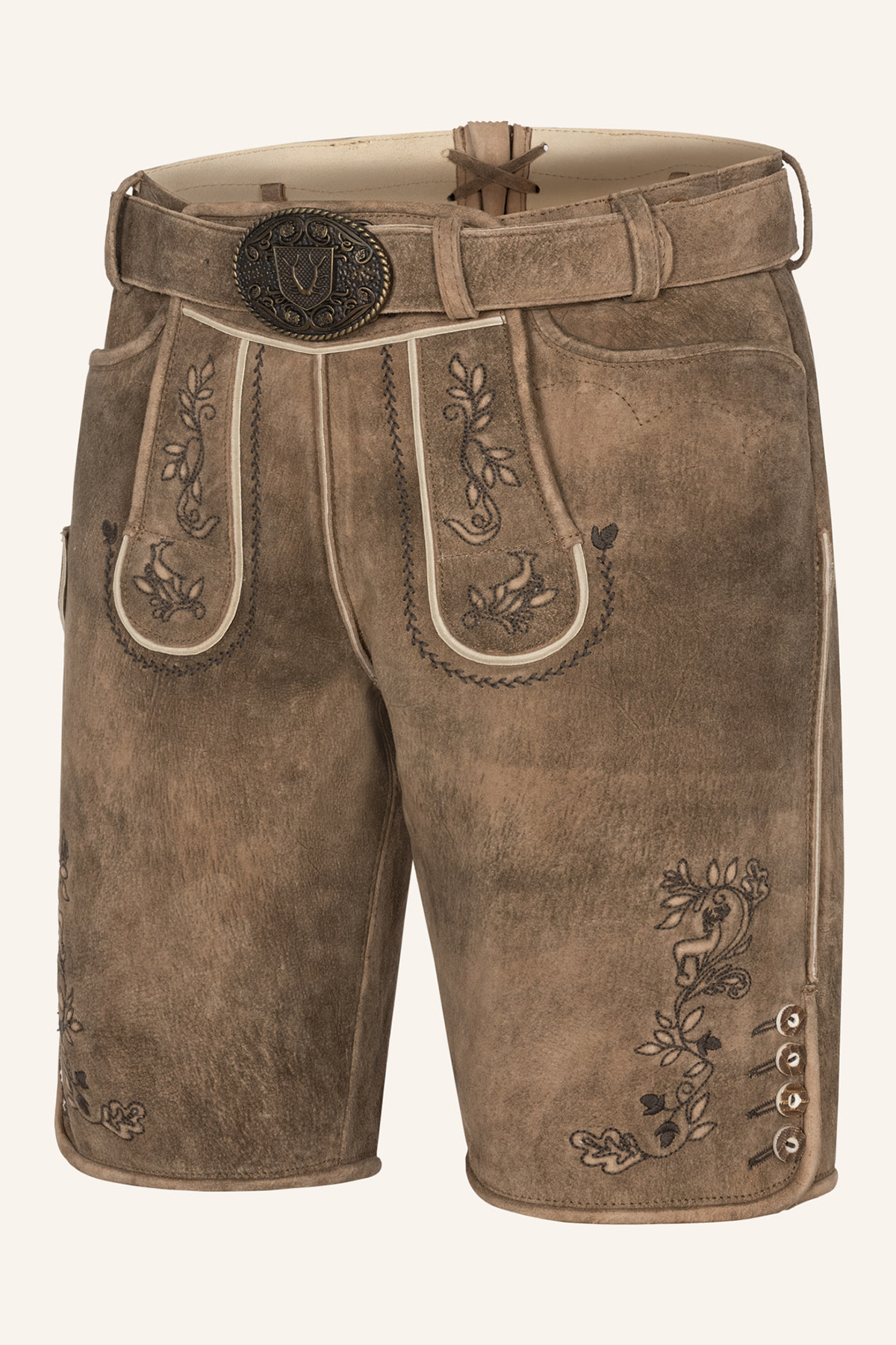 Lederhose Corentin mit Gürtel