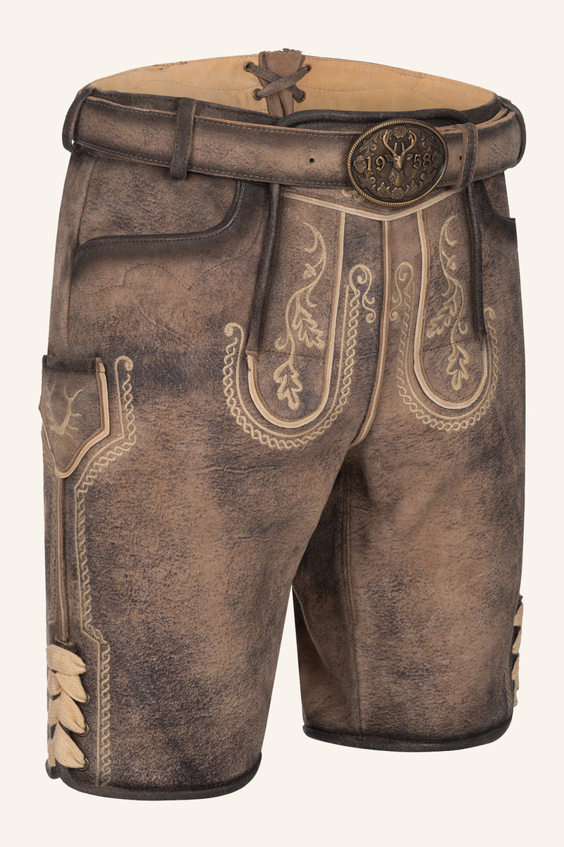Lederhose Magnus mit Gürtel