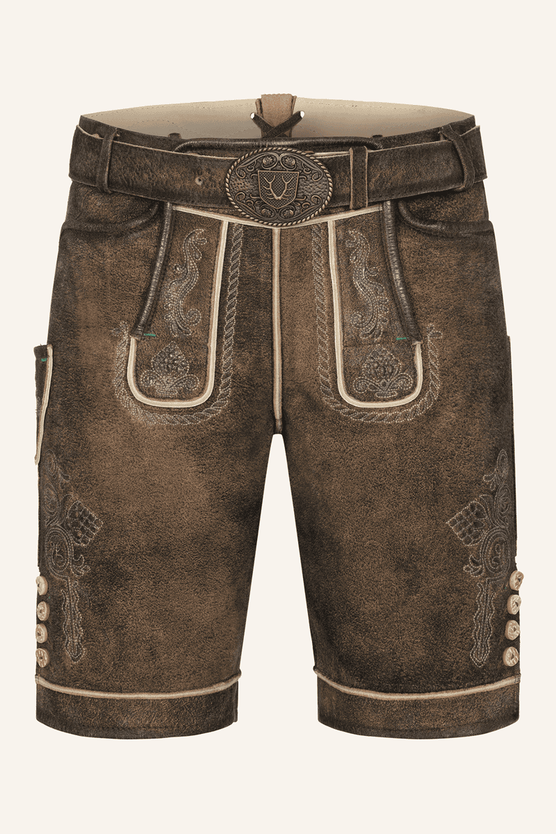 Lederhose Waris mit Gürtel