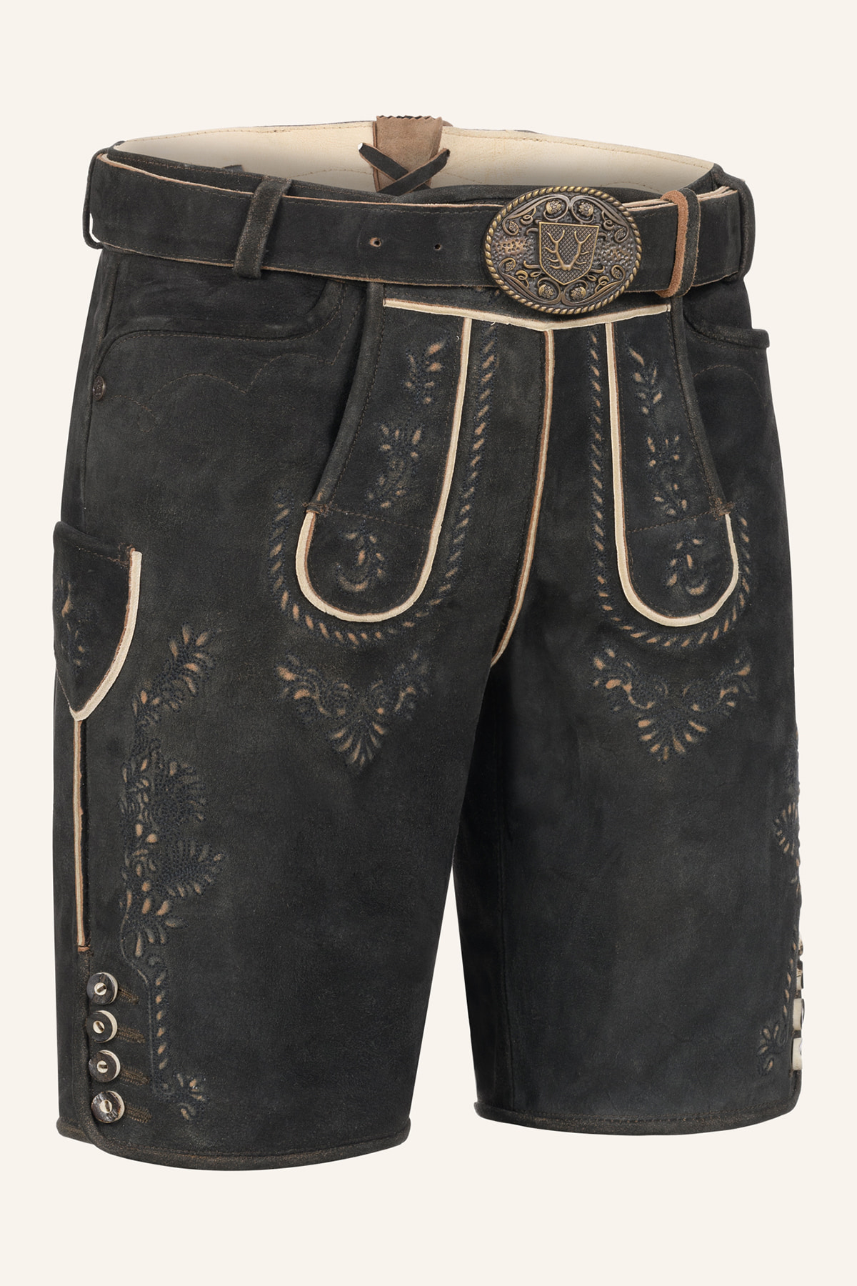 Lederhose Gaspar mit Gürtel