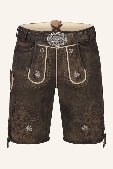 Lederhose Leny mit Gürtel