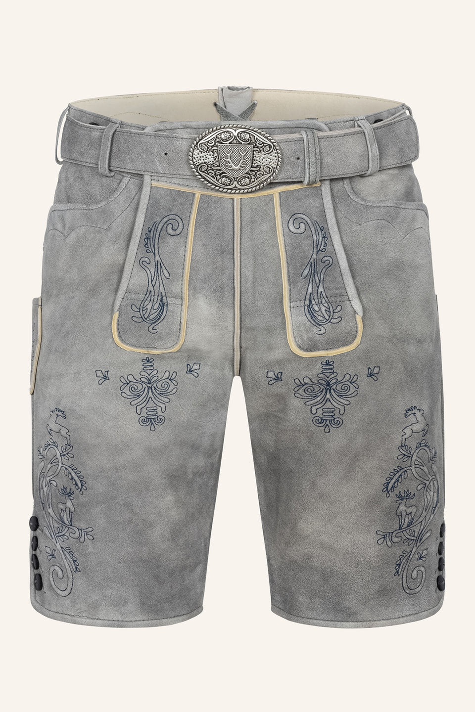 Lederhose Lucius mit Gürtel