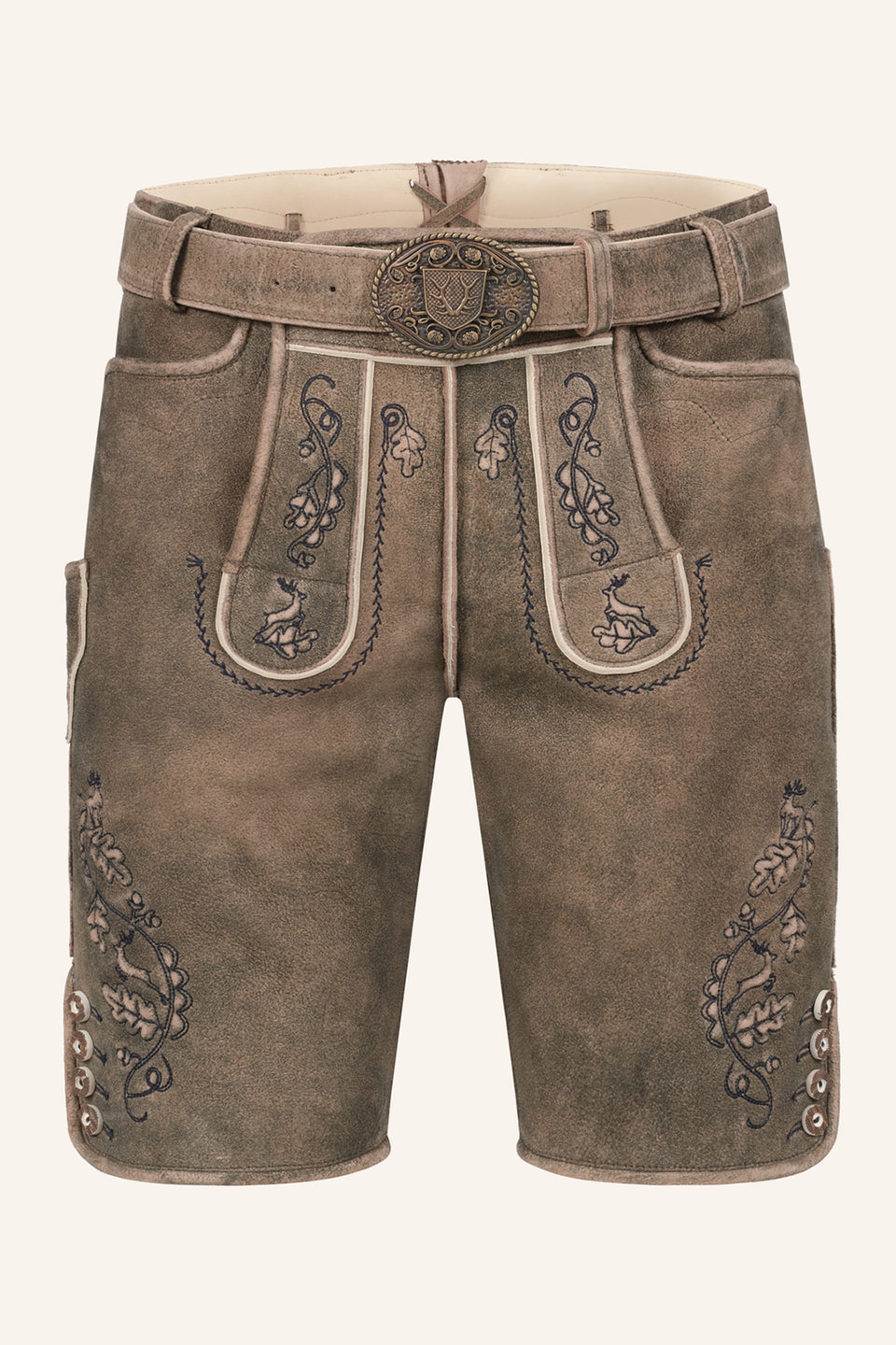 Lederhose Gildo mit Gürtel