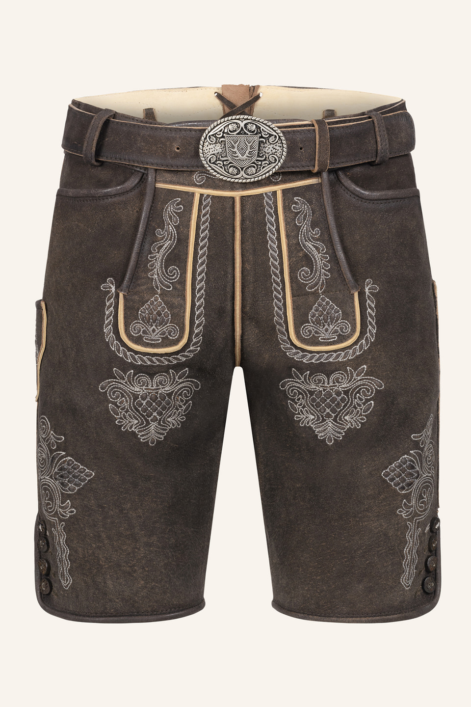 Lederhose Vinc mit Gürtel
