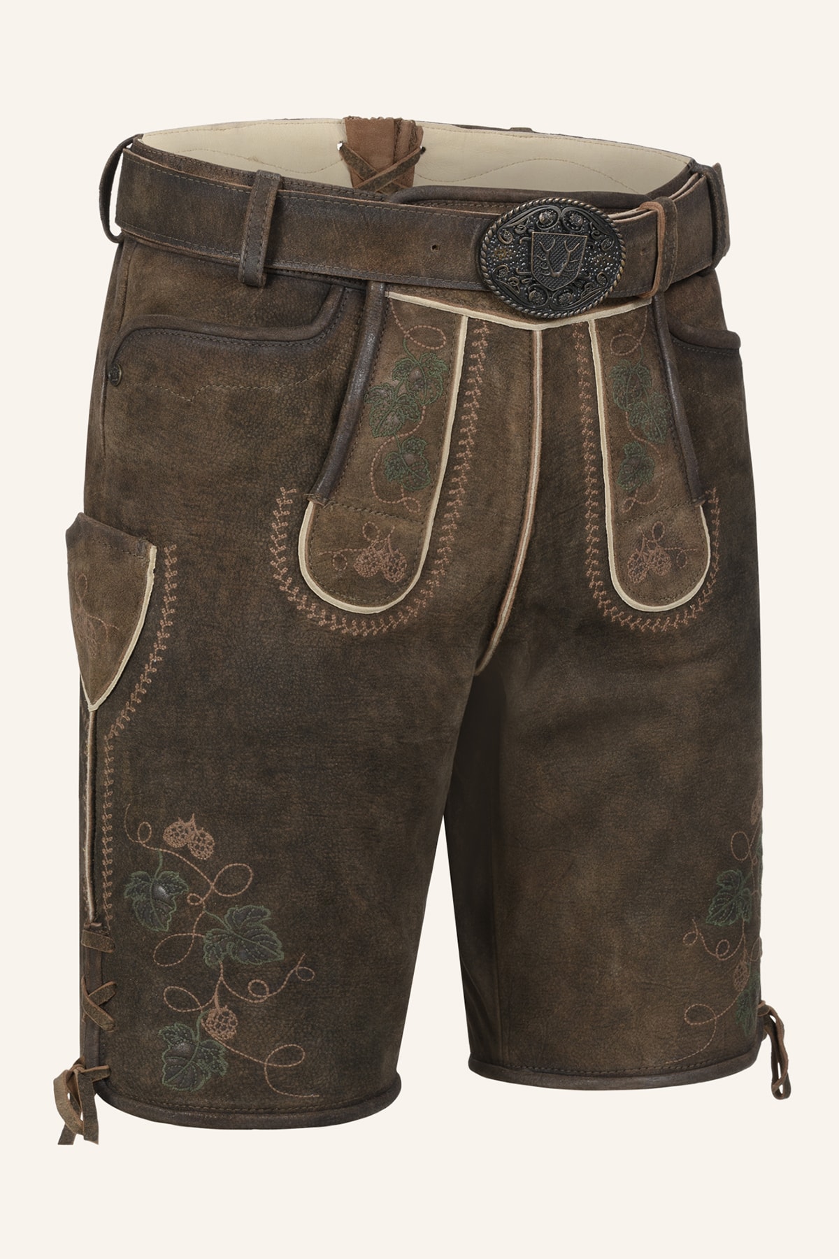 Lederhose Nikolas mit Gürtel