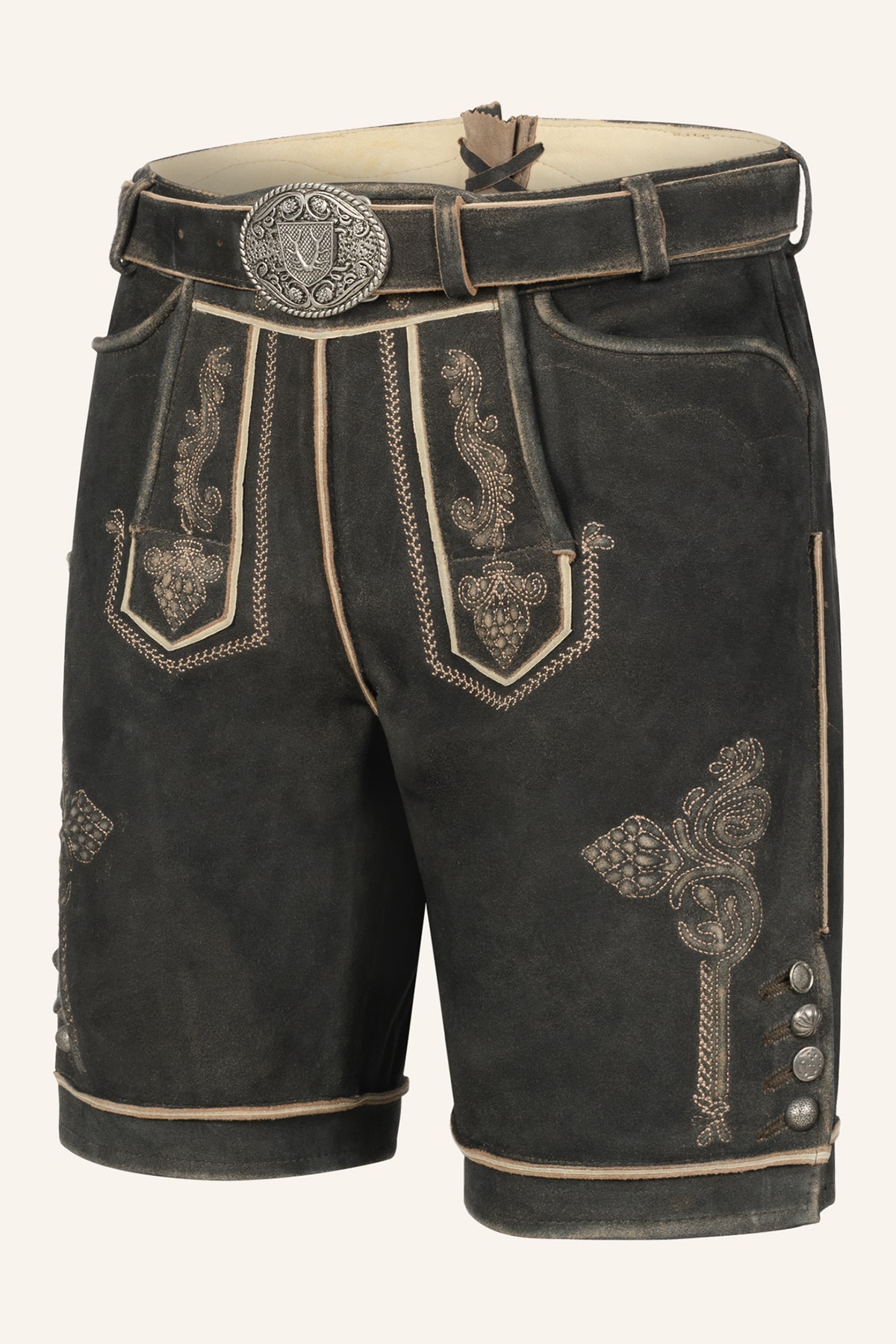 Lederhose Jakobus mit Gürtel