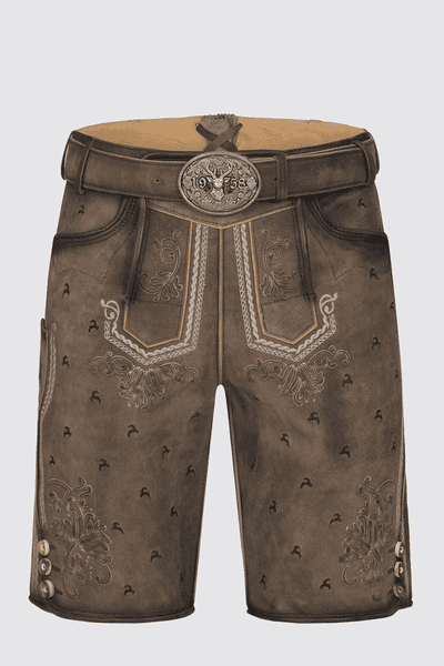 Lederhose Lukas mit Gürtel