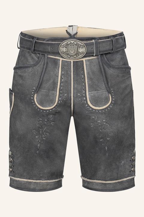 Lederhose Kuno mit Gürtel