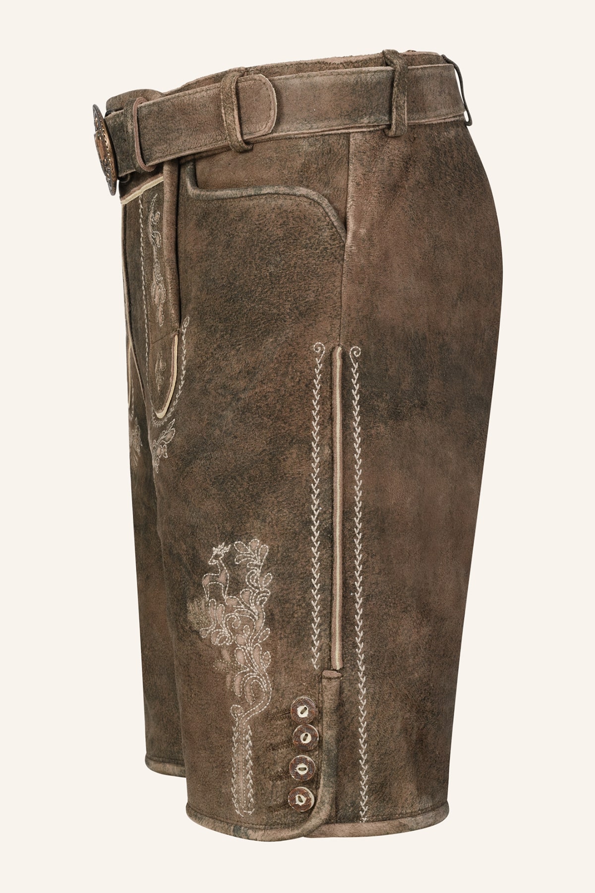 Lederhose Josha mit Gürtel