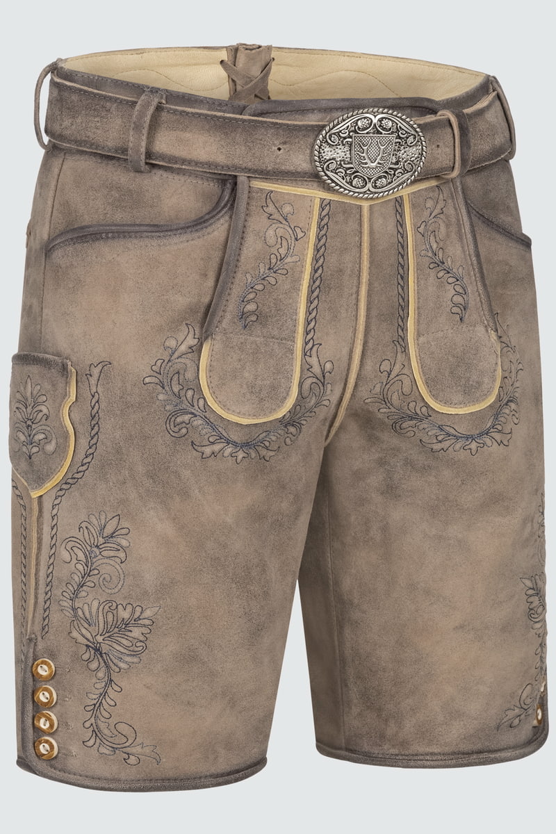 Lederhose Brandon mit Gürtel