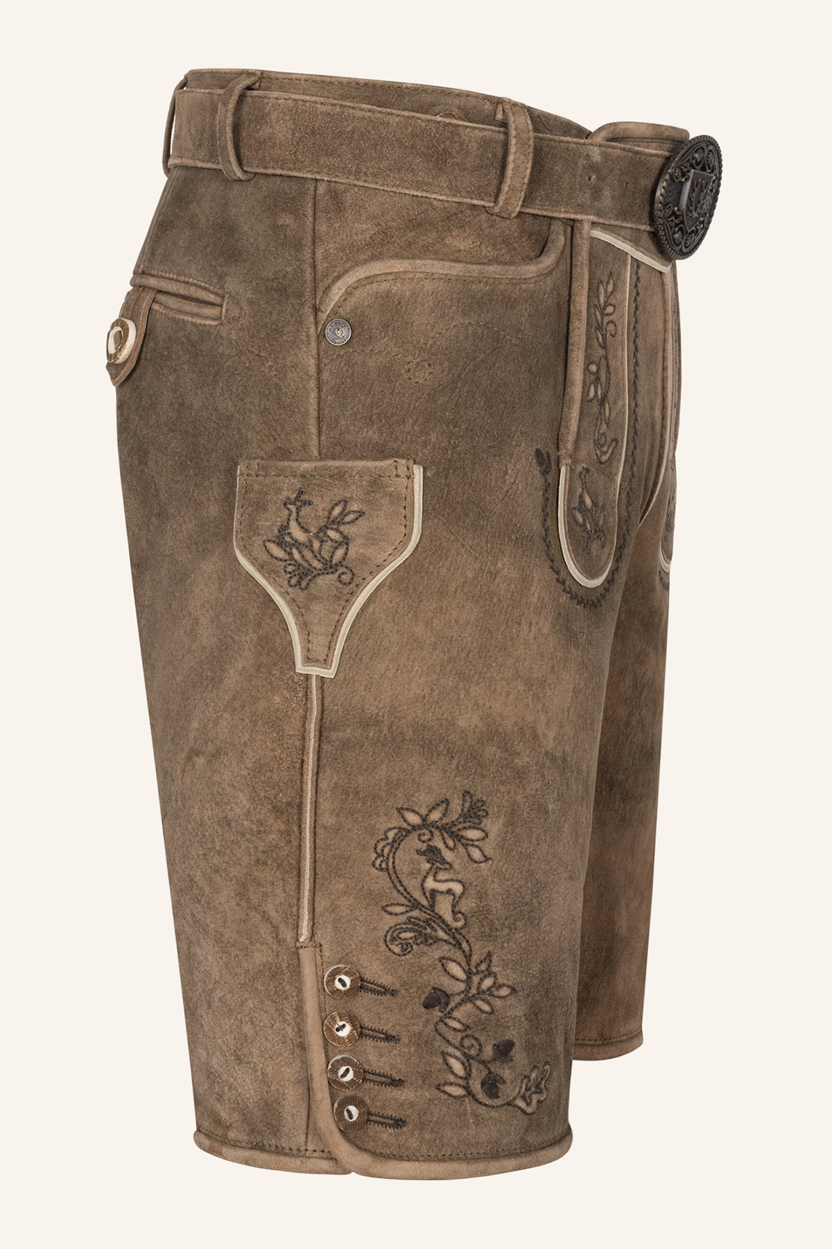 Lederhose Corentin mit Gürtel