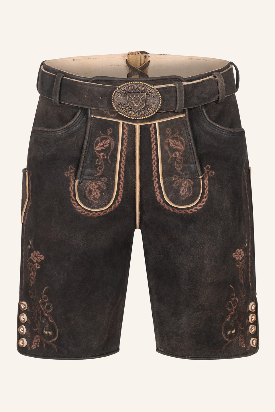 Lederhose Terence mit Gürtel