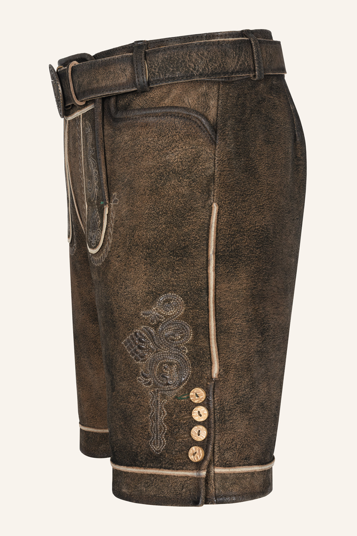Lederhose Waris mit Gürtel
