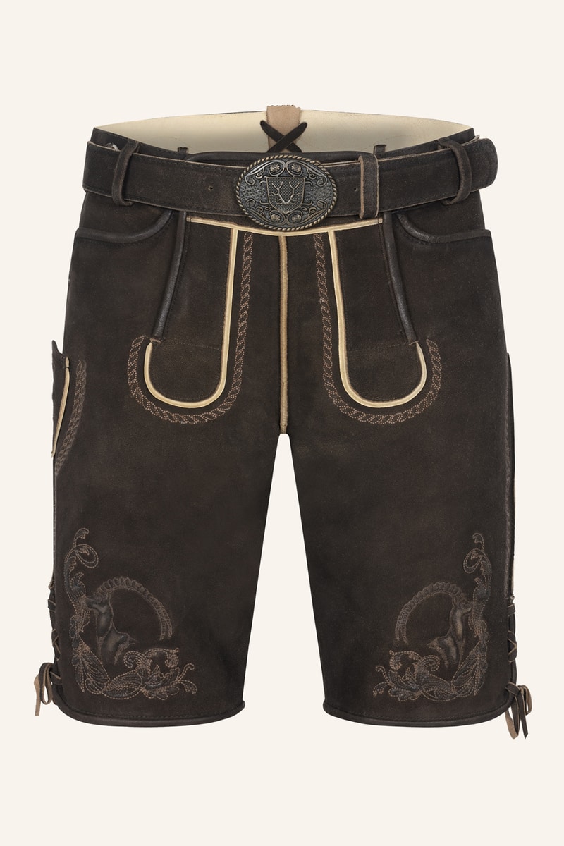 Lederhose Balian mit Gürtel