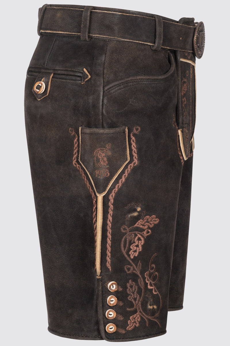 Lederhose Terence mit Gürtel