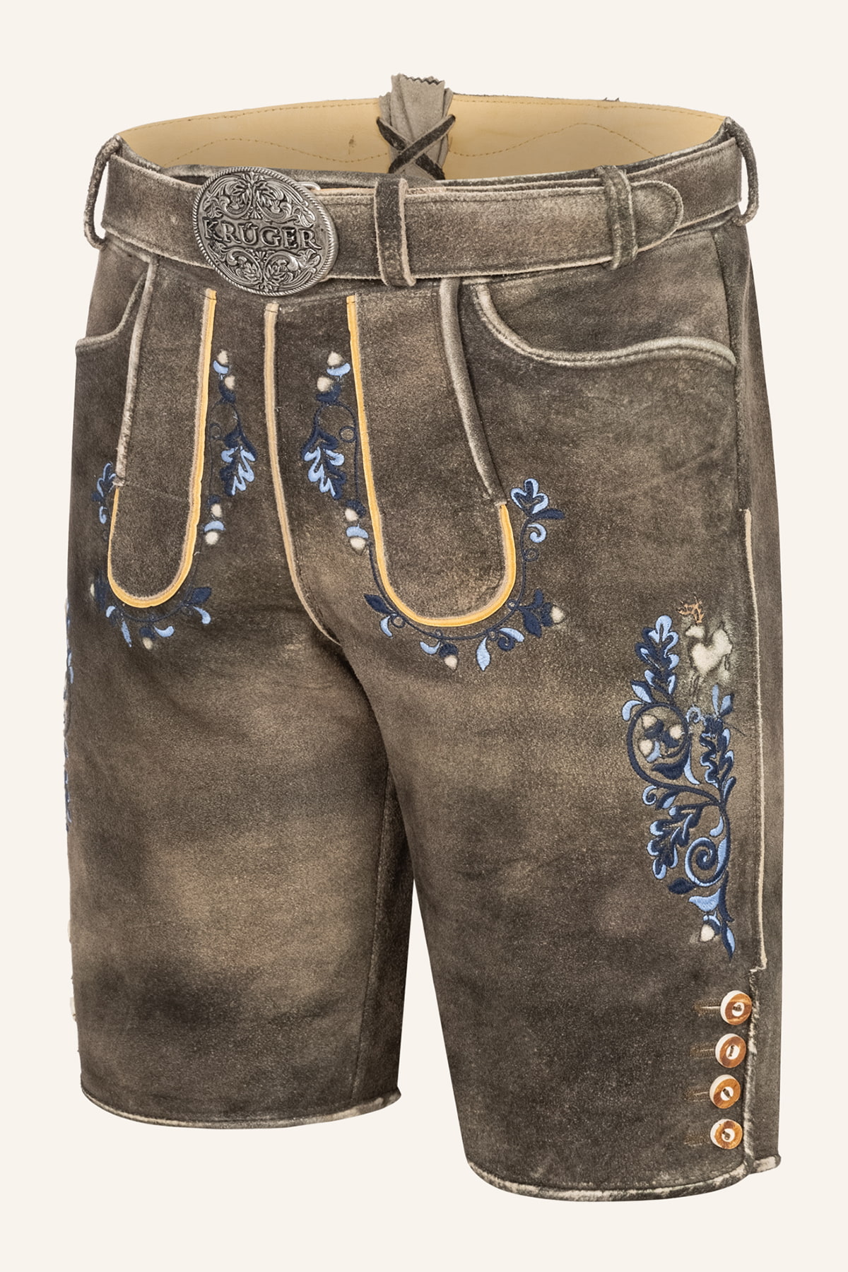 Lederhose Pino mit Gürtel