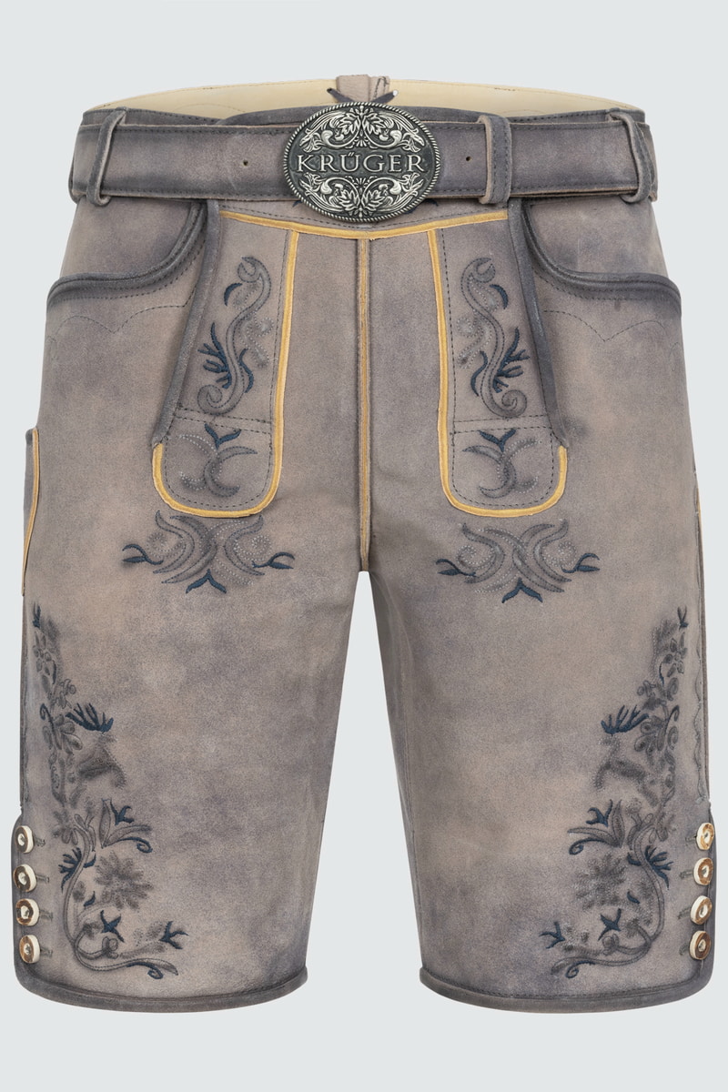 Lederhose Juan mit Gürtel