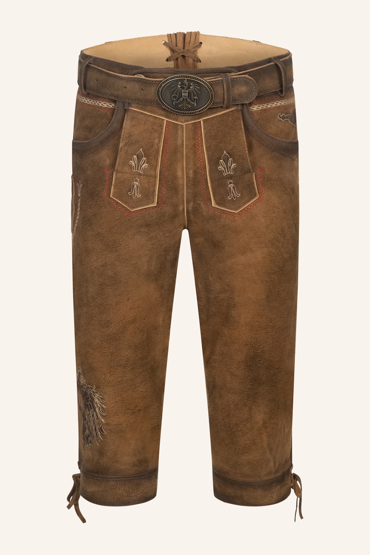 Lederhose Mei Hoamat Kniebund