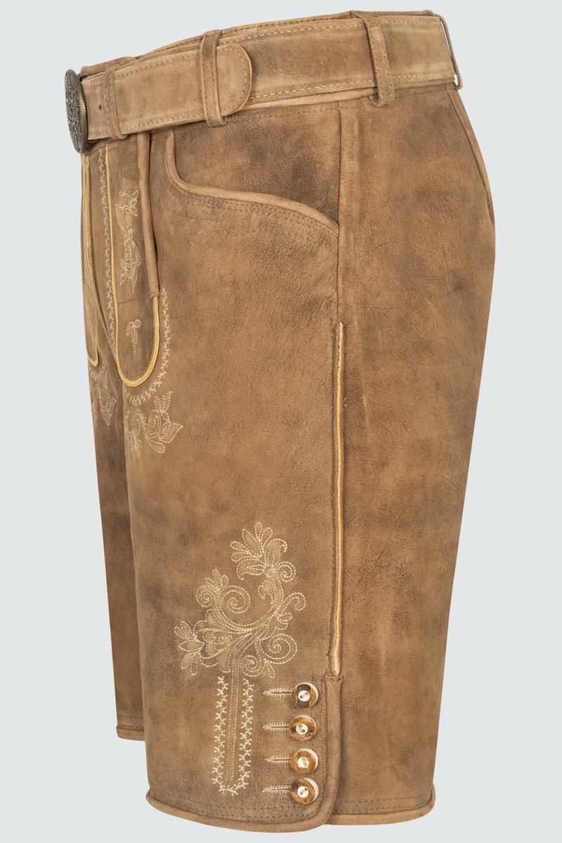 Lederhose Roberto mit Gürtel