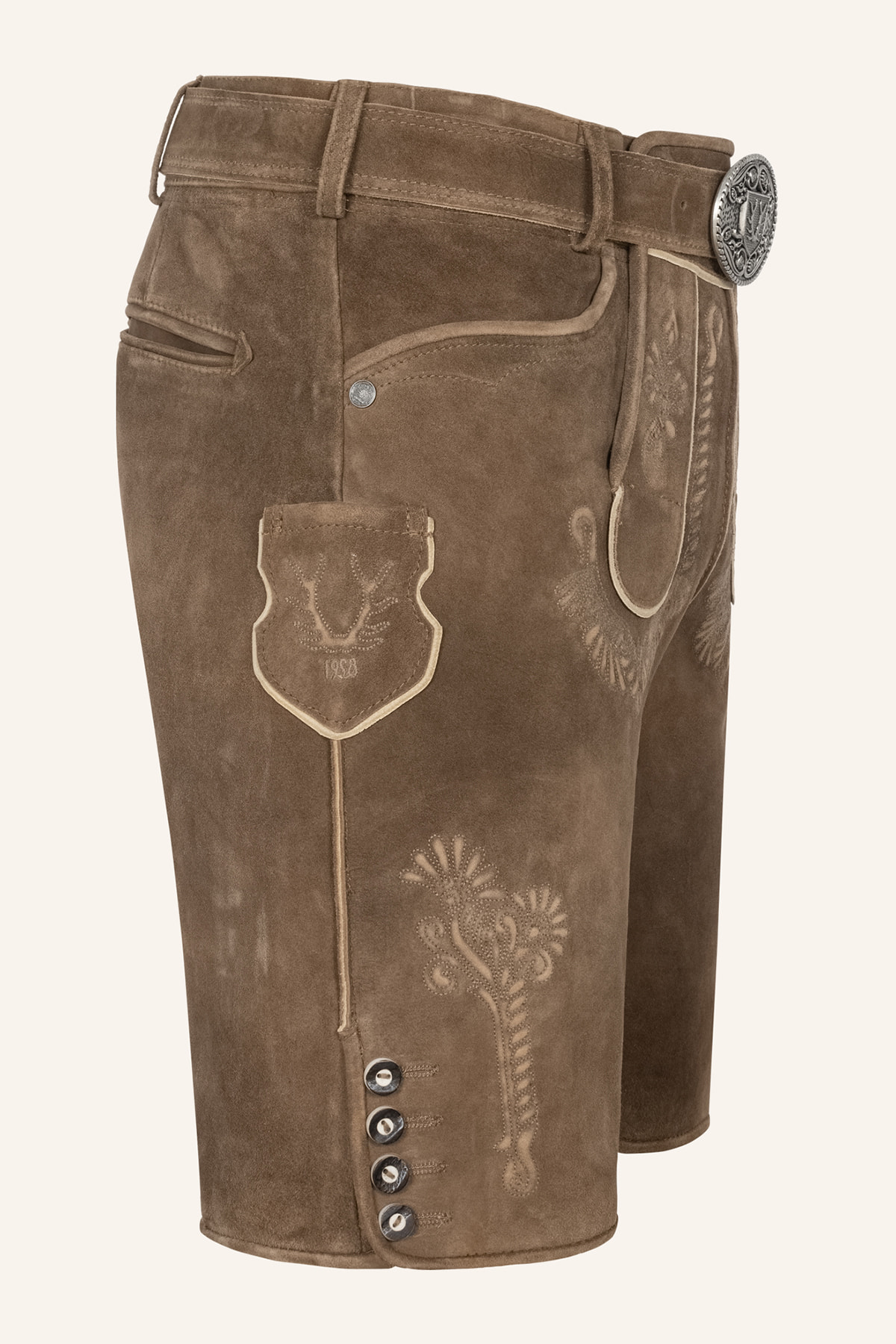 Lederhose Aric mit Gürtel