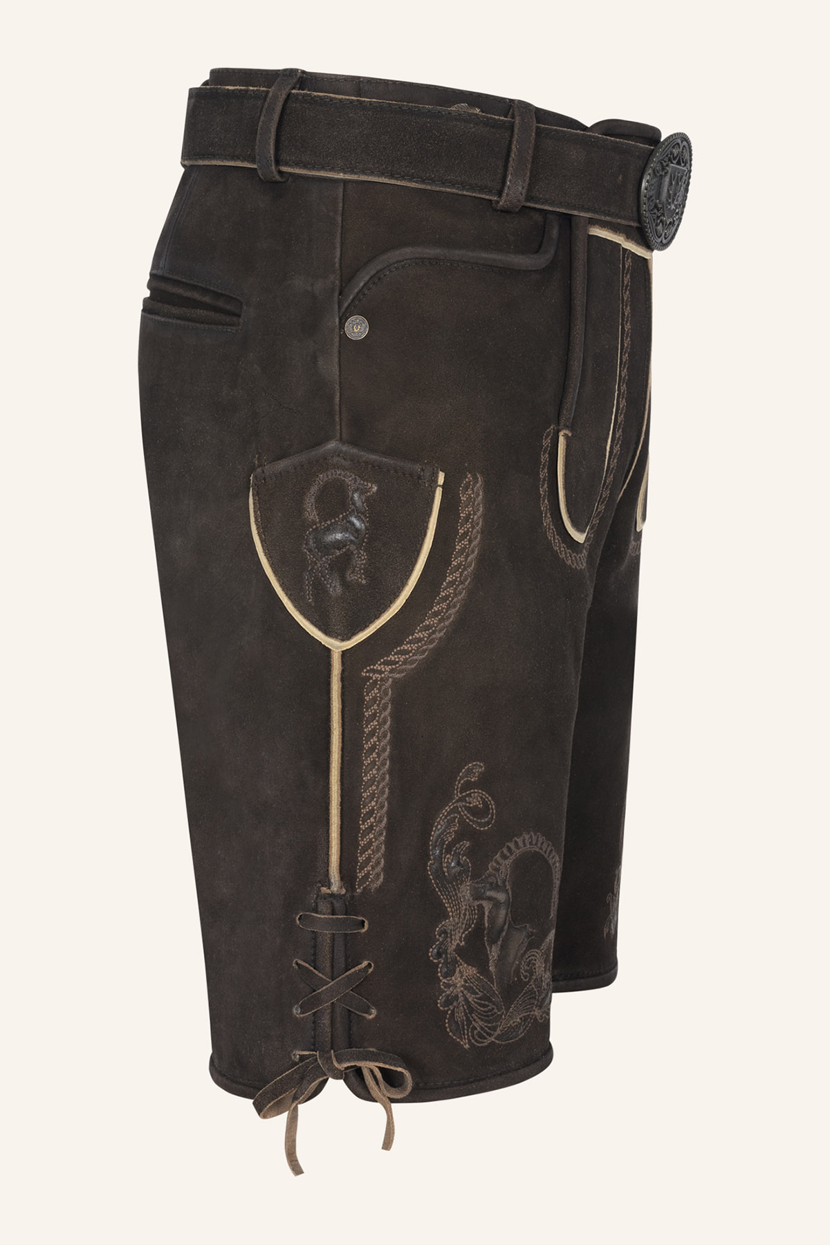 Lederhose Balian mit Gürtel